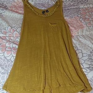 Relativity mustard tank top